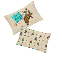 Load image into Gallery viewer, Wild West Rodeo Pop Art Western Pillow Case Made in America
