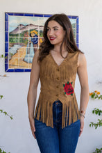 Load image into Gallery viewer, Wild Rose Fringe Vest
