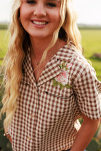 Load image into Gallery viewer, Western Gingham Blouse
