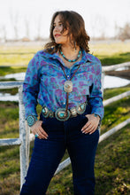 Load image into Gallery viewer, Denim Rose Button Up

