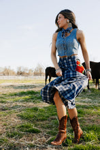 Load image into Gallery viewer, Sweet Blue Rodeo Skirt
