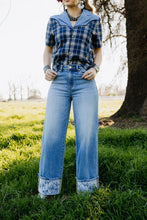 Load image into Gallery viewer, Rowdy Rose Cuff Jeans
