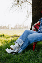 Load image into Gallery viewer, Rowdy Rose Cuff Jeans

