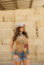 Load image into Gallery viewer, Wild Rose Fringe Vest
