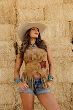 Load image into Gallery viewer, Wild Rose Fringe Vest
