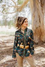 Load image into Gallery viewer, Lucky Plaid Pony Buck Button Up
