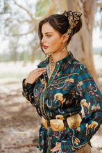 Load image into Gallery viewer, Lucky Plaid Pony Buck Button Up
