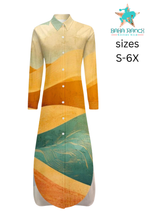 Load image into Gallery viewer, Colores de Mexico Fantasia Shirt Dress Duster
