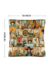 Load image into Gallery viewer, Colores de Mexico Pictures of the Southwest Pillow Case Made in USA
