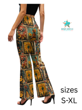 Load image into Gallery viewer, Baha Ranch Colores de Mexico Dia de los Muertes Flare Pants
