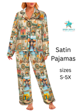 Load image into Gallery viewer, Colores de Mexico Pictures of the Southwest Satin Pajamas
