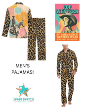 Load image into Gallery viewer, Baha Ranch Retro Pop Western Leopard Cowboy Pajamas
