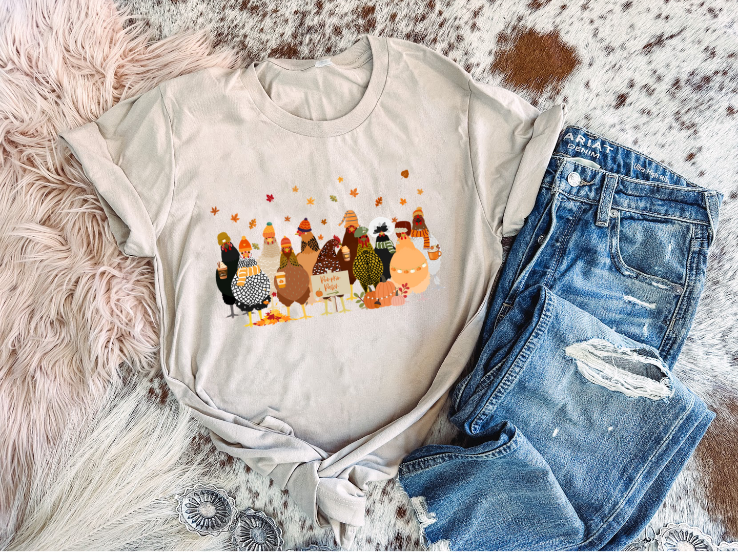 Fall Chickens - Graphic Top