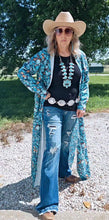 Load image into Gallery viewer, All Turquoise Long Duster Dress
