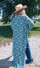 Load image into Gallery viewer, All Turquoise Long Duster Dress
