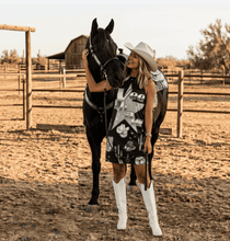 Load image into Gallery viewer, Baha Ranch Rhinestone Cowgirl Sleeveless Dress
