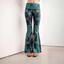 Load image into Gallery viewer, Eagle Feather Green Crop Bell Bottom
