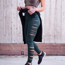 Load image into Gallery viewer, Hunter Green Laser Hot Pant
