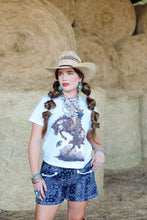 Load image into Gallery viewer, The Rhinestone Bronc T-Shirt
