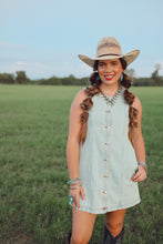 Load image into Gallery viewer, The Dobbs Denim Dress in Light Wash
