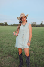 Load image into Gallery viewer, The Dobbs Denim Dress in Light Wash
