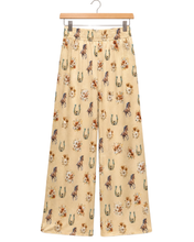 Load image into Gallery viewer, Baha Ranch Country Girl Floral Horse High Waisted Wide Leg Pants
