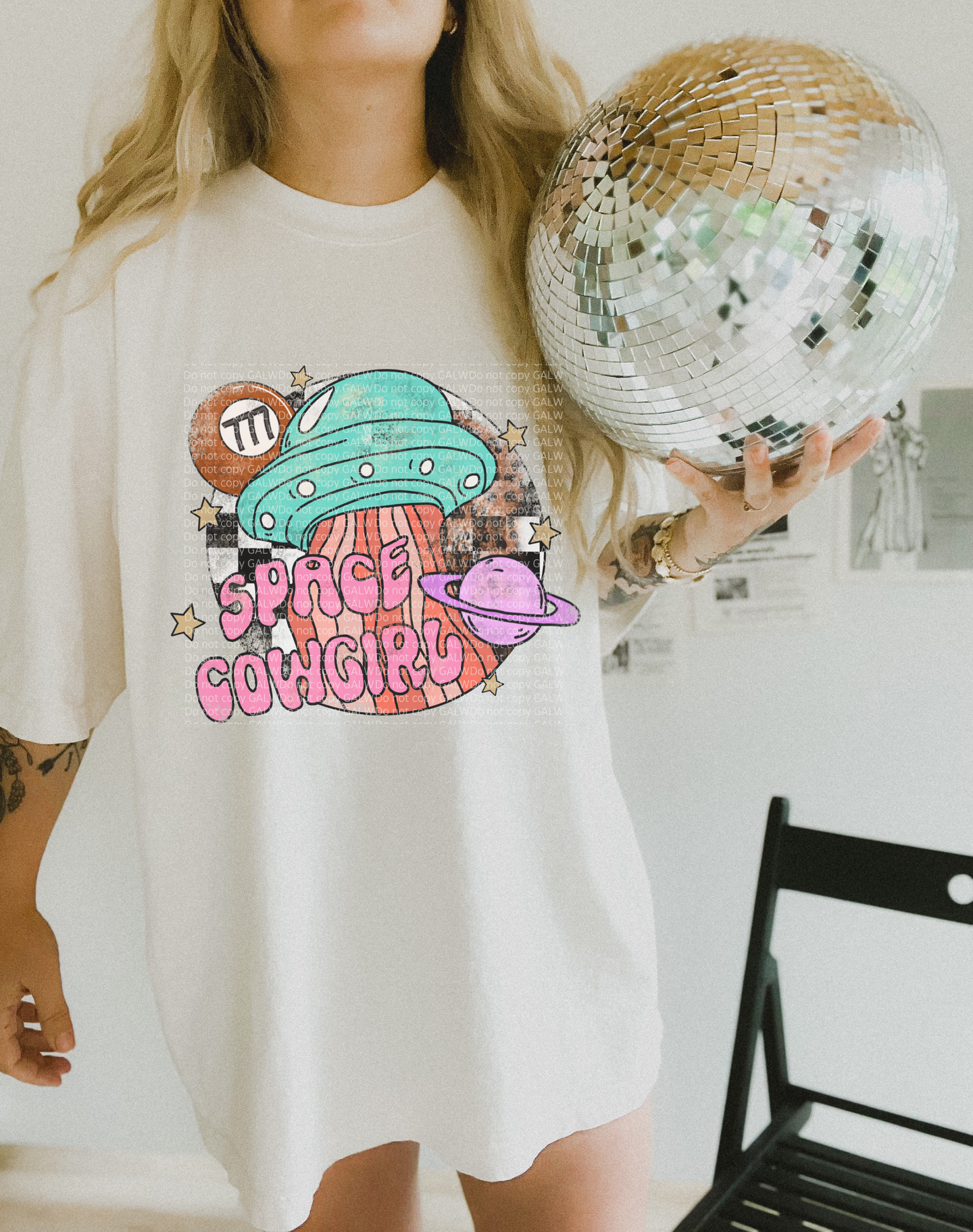 Space cowgirl tee or sweatshirt