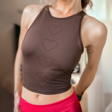 Load image into Gallery viewer, Heart Laser Brown Mermaid Tank ♡
