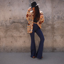 Load image into Gallery viewer, Solid Navy Long Bell Bottom ♡
