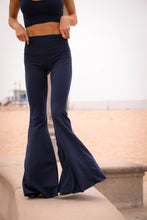 Load image into Gallery viewer, Solid Navy Laser Long Bell Bottom ♡
