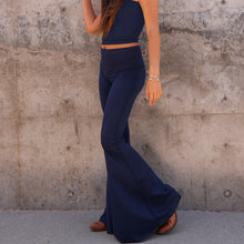 Load image into Gallery viewer, Solid Navy Long Bell Bottom ♡
