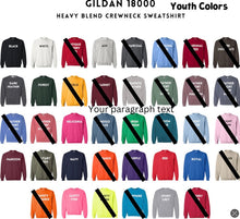 Load image into Gallery viewer, Youth Sport Writing Sweatshirt - Multiple Options
