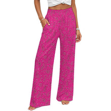 Load image into Gallery viewer, Baha Ranch Pink Paisley Bandana Wide Leg Pants
