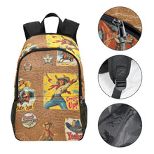 Load image into Gallery viewer, Vintage Cowgirl Collage Backpack
