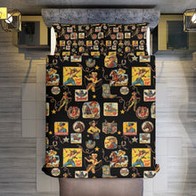 Load image into Gallery viewer, Vintage Cowgirl Collage Design 3-Piece Bedding Set (1 Duvet Cover + 2 Pillow Shams) – 102"×90"
