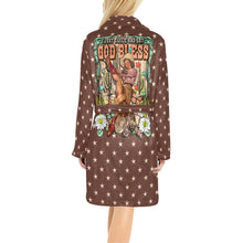 Load image into Gallery viewer, Cowgirl Says God Bless Women&#39;s Western Bath Robe
