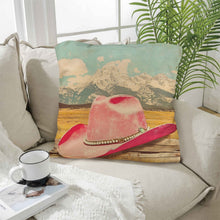 Load image into Gallery viewer, Baha Ranch Retro Pop Western Pink Hat Pillow Case Made America
