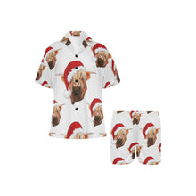 Load image into Gallery viewer, Highland Christmas Cow Women&#39;s Western Pajama Set
