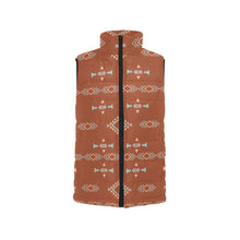 Load image into Gallery viewer, Brown Aztec Men&#39;s Puffy Vest
