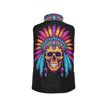 Load image into Gallery viewer, Indian Skull Women&#39;s Puffy Vest
