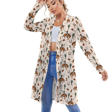 Load image into Gallery viewer, Rodeo Cowboy Print Lightweight Cardigan
