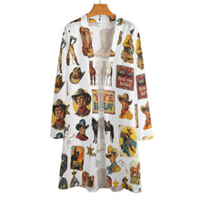 Load image into Gallery viewer, Vintage Cowboy Collage Western Lightweight Cardigan
