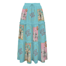 Load image into Gallery viewer, Baha Ranch Retro Pop Western Prairie Maxi Skirt
