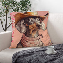 Load image into Gallery viewer, Danilo Painted Dachshund Pillow Case  Made in America
