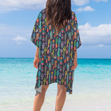 Load image into Gallery viewer, Crazy Cactus Lady Duster Kimono Coverup
