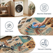 Load image into Gallery viewer, Baha Ranch Bohemian Southwest Floor Rug Runner Indoor 60" x 22" Made in America
