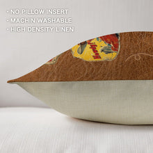 Load image into Gallery viewer, Vintage Collage Square Pillow Case 18x18 Made in America
