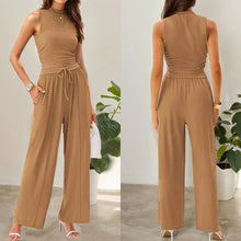 Load image into Gallery viewer, Ribbed Knit cropped tank + drawstring set - Week of 7.7
