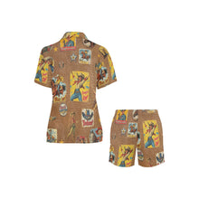 Load image into Gallery viewer, Vintage Cowgirl Collage Pajama Set
