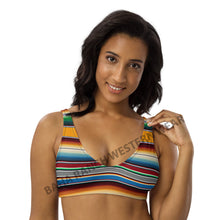 Load image into Gallery viewer, Yeehaw Mustard Serape Bikini Top
